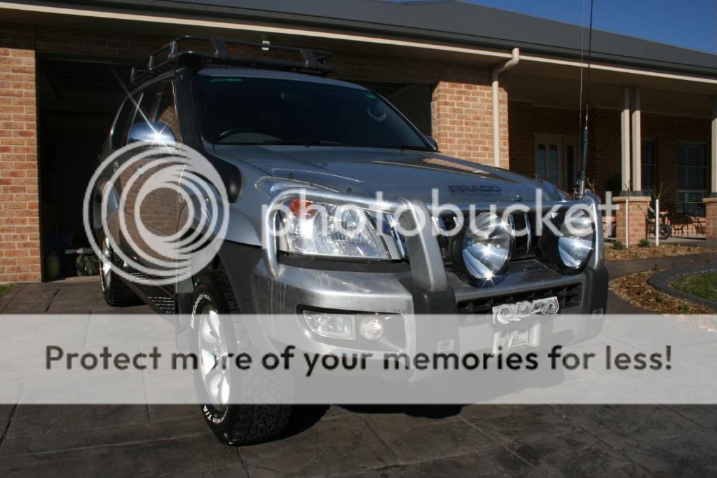 Toyota prado winch cradle